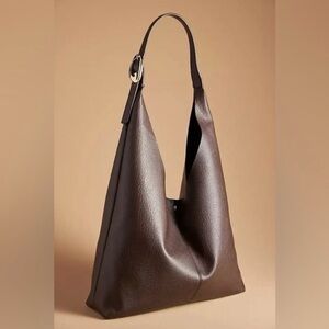 🤎Anthropologie The Love Knot Slouchy Bag w/pouch Buckle Edition in Chocolate